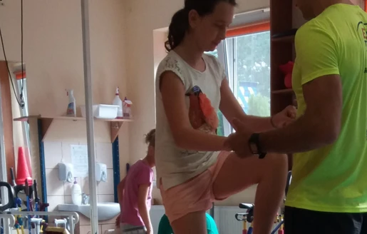 Alyshia Covey na turnusie rehabilitacyjnym