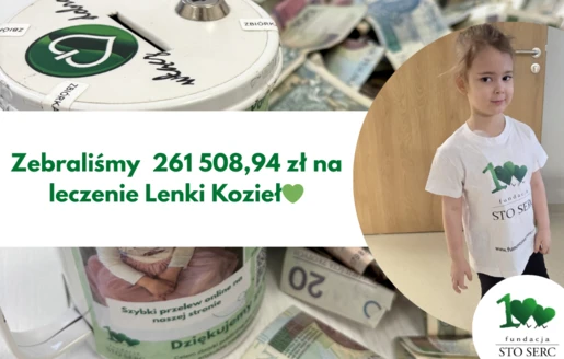 Podsumowanie zbiórki dla Lenki Kozieł